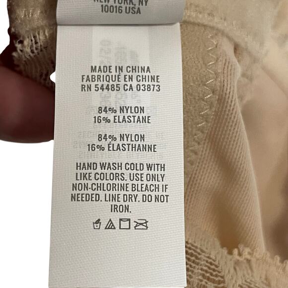 Aerie Womens Bra Size 36DD Real Happy Wireless Lightly Lined Lace Bralette Beige - Picture 8 of 10